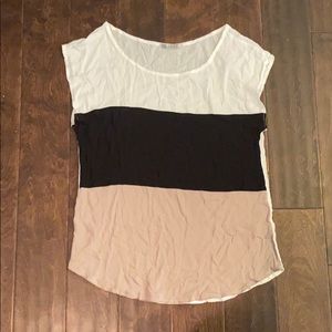 Easel Tri-Colored Top